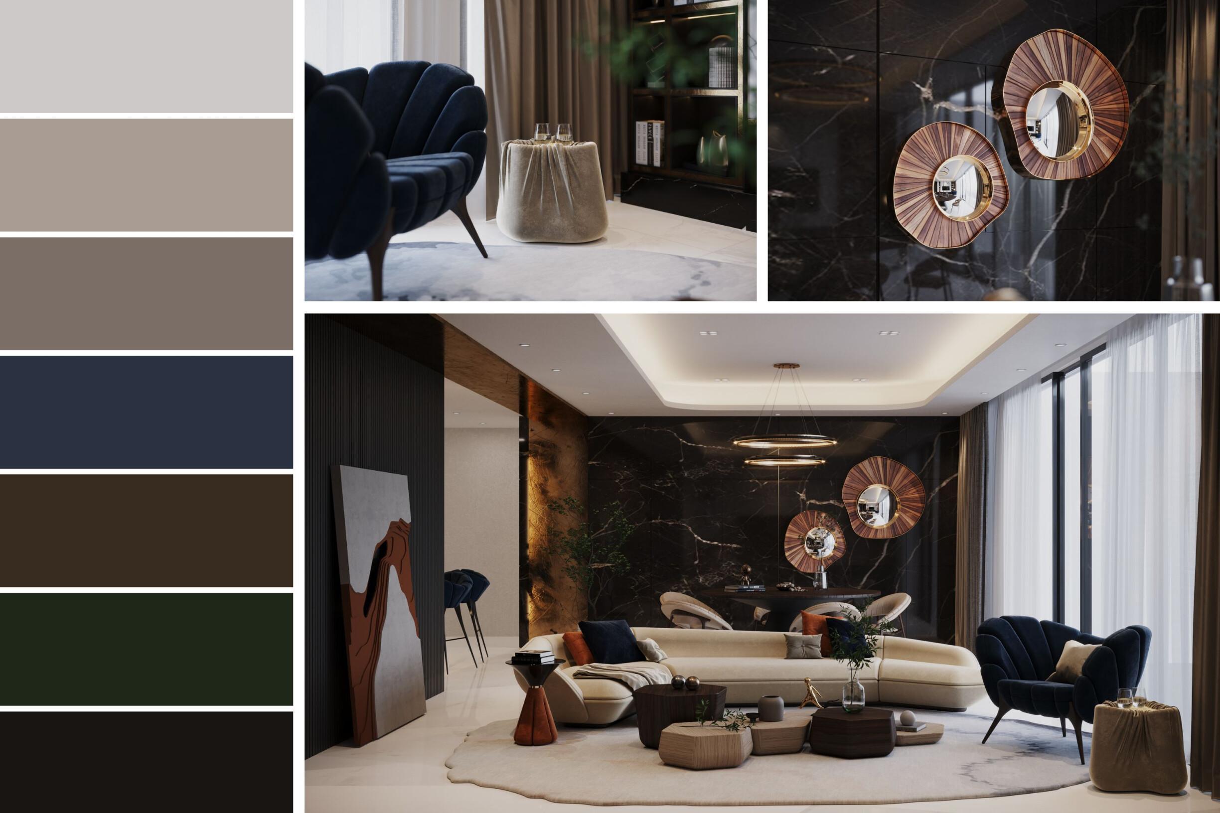 Choosing a modern color palette in interior decoration